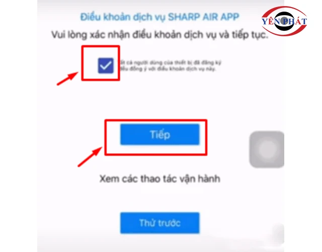 Đăng ký và tạo tài khoản Sharp