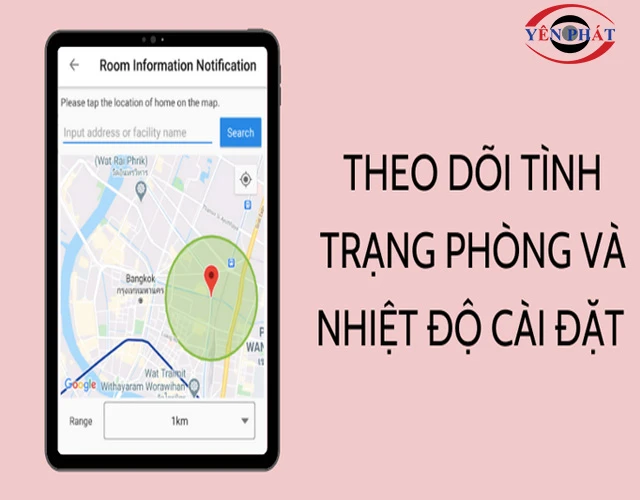 Cảnh báo tình trạng phòng và nhiệt độ