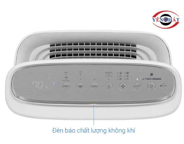 Đèn báo chất lượng không khí hiện tại của máy