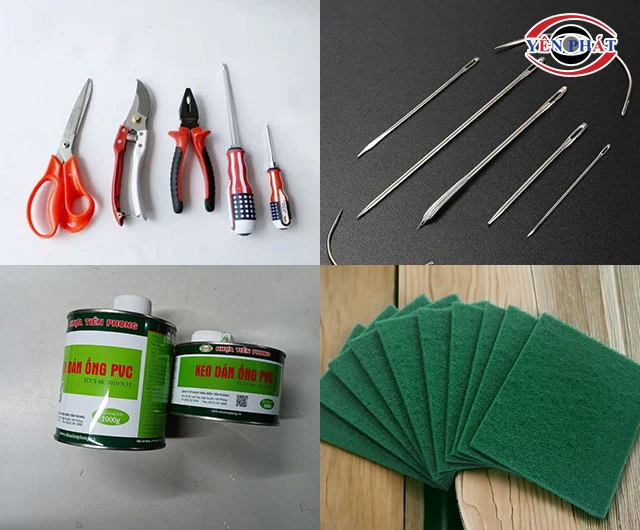 vật dụng để chế bình xịt bọt tuyết