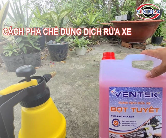Cách pha chế dung dịch rửa xe
