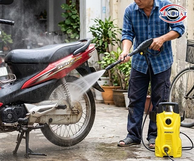 sử dụng máy rửa xe Perfect\