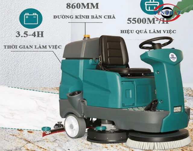 Hiệu suất dọn dẹp đạt đến 5500m²/h