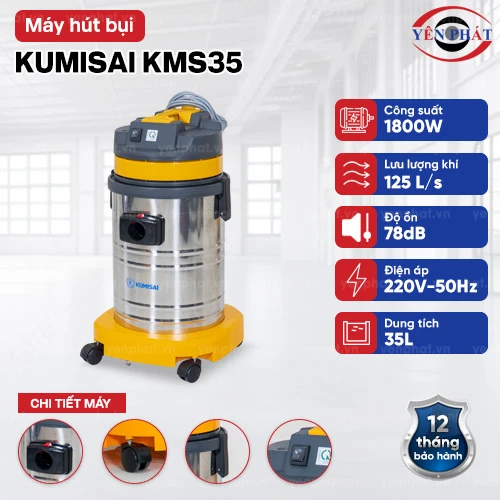 Máy hút bụi công nghiệp Kumisai KMS35 2