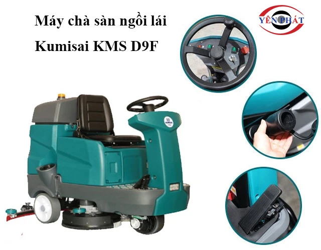 Giới thiệu chung về máy chà sàn ngồi lái Kumisai KMS D9F