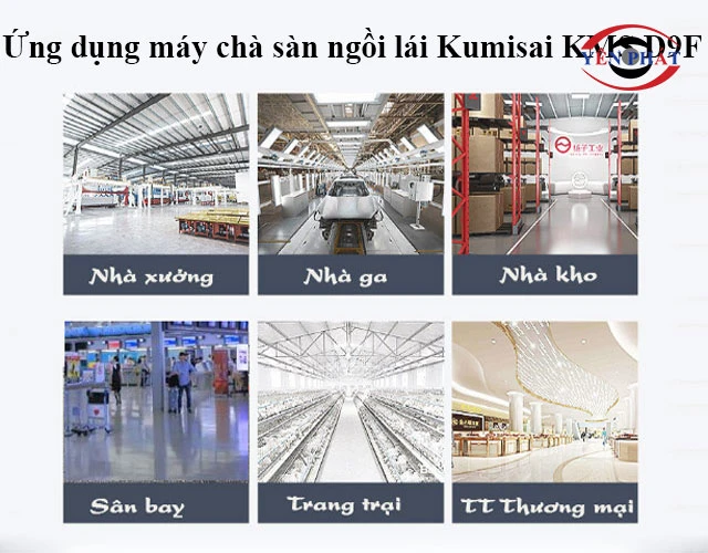 Máy chà sàn Kumisai KMS D9F phù hợp với những không gian nào?