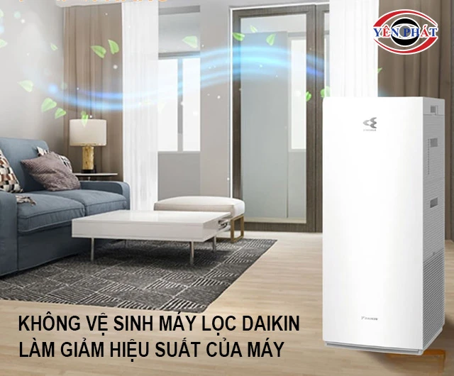 làm giảm hiệu suất của máy lọc