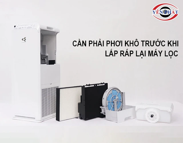 cần phải phơi khô trước khi lắp máy lọc