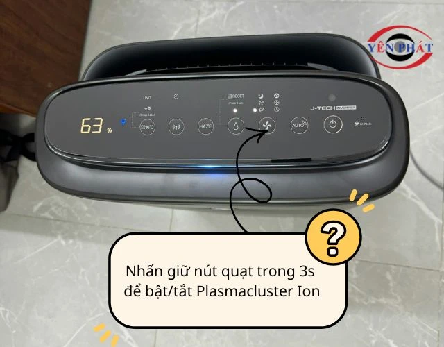 Hướng dẫn cách bật và tắt chế độ plasmacluster ion