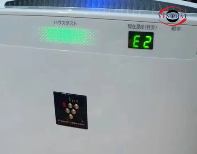 Lỗi E2 trên máy lọc không khí Sharp