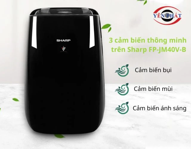 Cảm biến thông minh trên máy lọc không khí Sharp FP-JM40V-B