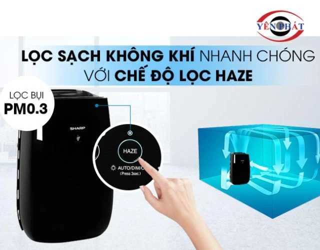 Chế độ lọc không khí hiện đại trên máy