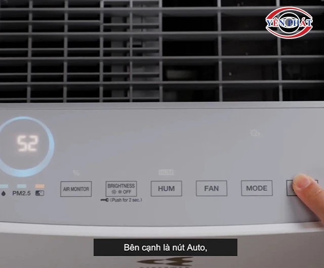 chọn chức năng cho máy lọc không khí Daikin