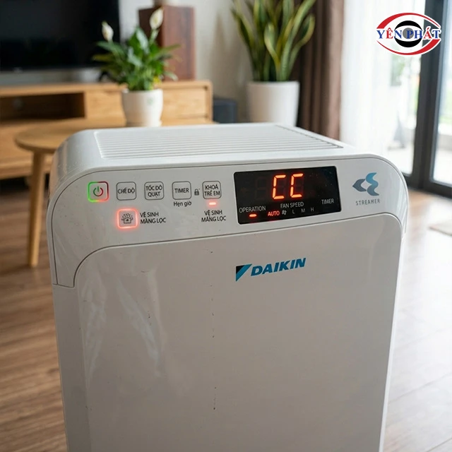 máy lọc Daikin hiển thị lỗi CC