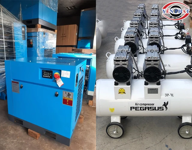 máy nén khí 3 pha rất đa dạng