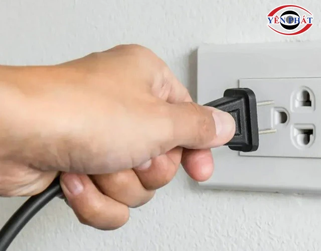 ngắt nguồn điện máy nén khí