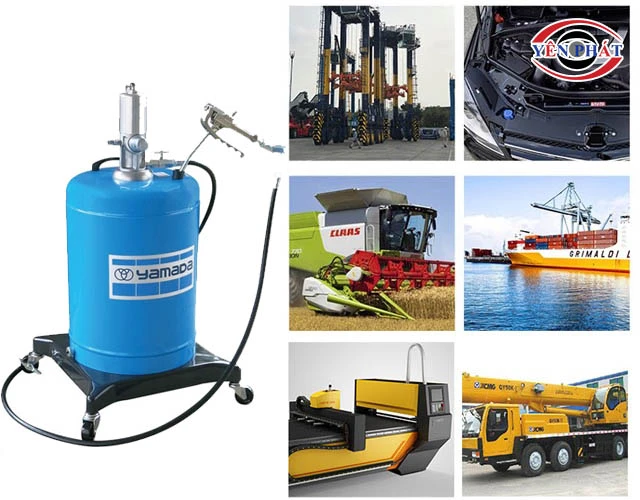 ứng dụng máy bơm mỡ Yamada