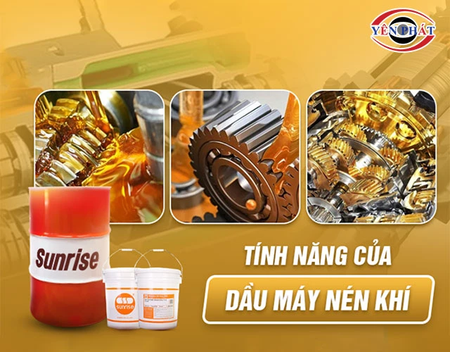 tính năng của dầu đối với hệ thống khí nén