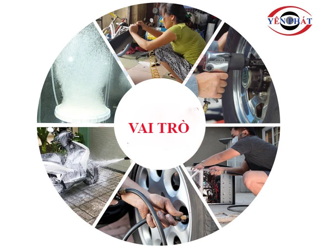 Vai trò thực tế của máy nén khí bình 180L