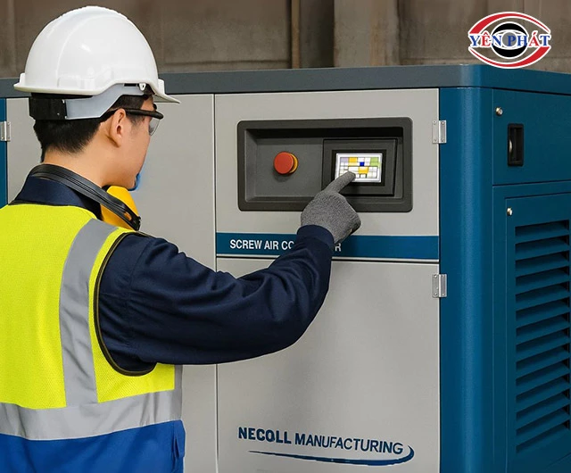 chạy thử máy nén khí