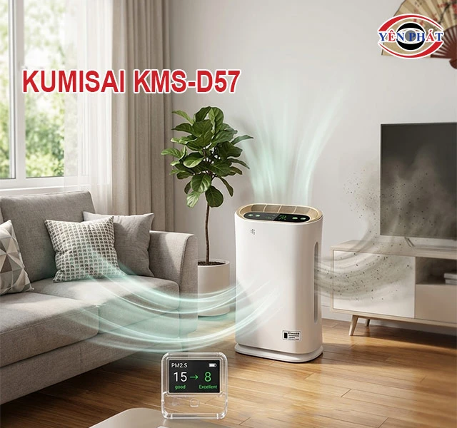 Máy lọc không khí Kumisai KMS-D57 hút bụi mạnh