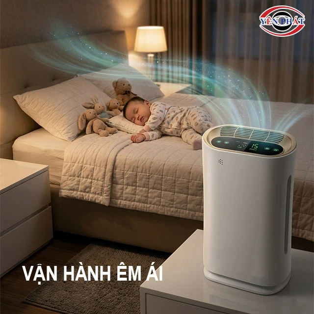 Máy lọc không khí Kumisai KMS-D57 vận hành êm ái