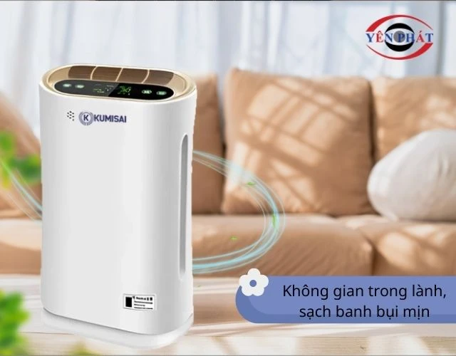 Sử dụng Máy lọc không khí Kumisai mang lại bầu không khí xanh sạch, trong lành