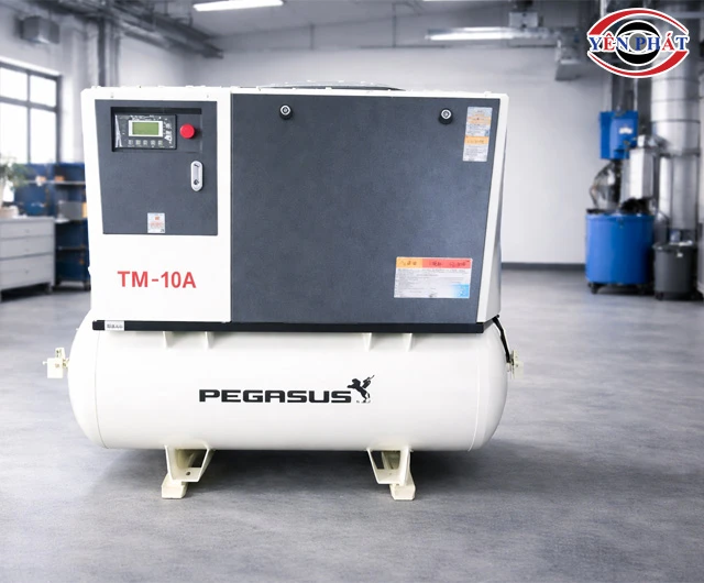 Dùng máy nén khí trục vít Pegasus TMP-10A