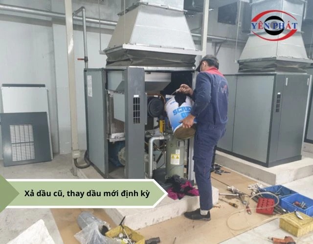 Cần thay dầu để đảm bảo máy hoạt động trơn tru