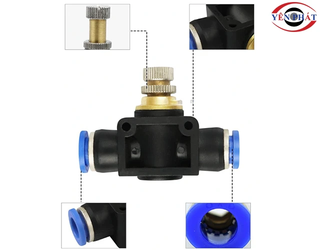 cấu tạo van tiết lưu khí nén