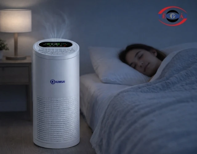 Máy lọc không khí Kumisai KMS D52 có chế độ ngủ giúp giảm tiếng ồn tối đa