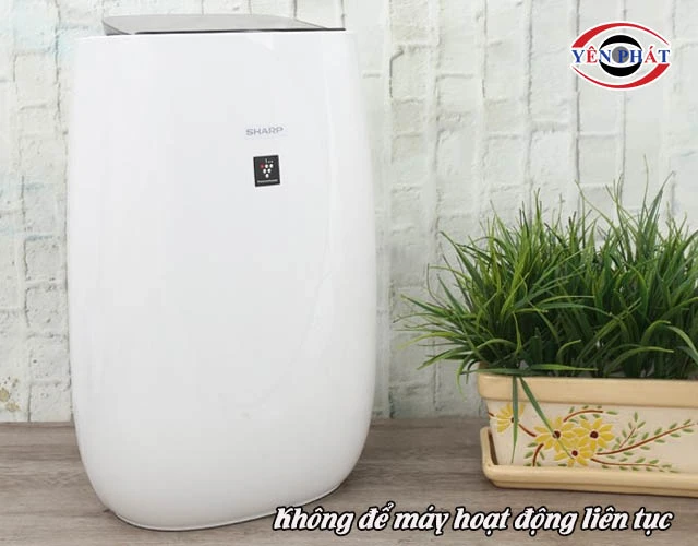 Không để máy hoạt động liên tục