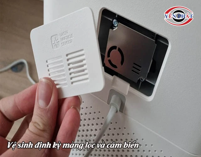 Vệ sinh định kỳ màng lọc và cảm biến