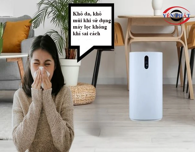 Gây khô da, khô mũi và kích ứng đường hô hấp: