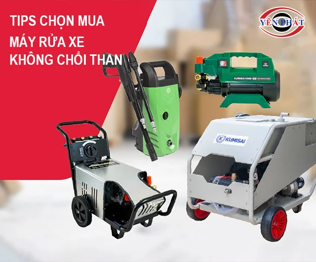 tips chọn mua máy rửa xe không chổi than