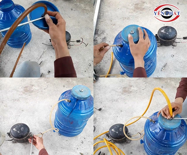 chế tạo máy rửa xe từ Biến lốc tủ lạnh