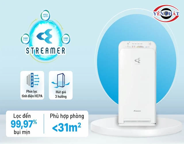 Máy lọc không khí Daikin công nghệ streamer