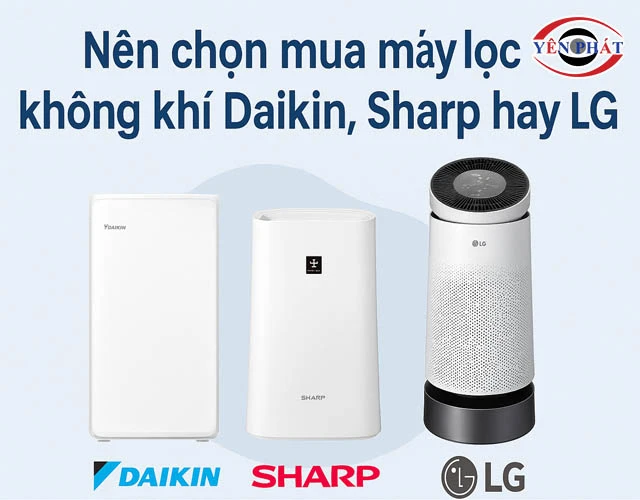 So sánh máy lọc không khí Daikin