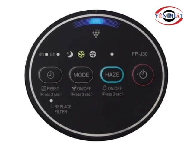 Bảng điều khiển Sharp FP-J30E-B trực quan, dễ nhìn, dễ thao tác