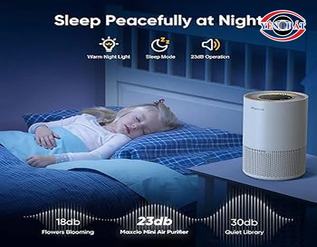 dùng máy lọc không khí trong phòng ngủ