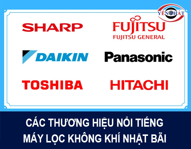 các thương hiệu Máy lọc không khí Nhật bãi nổi tiếng