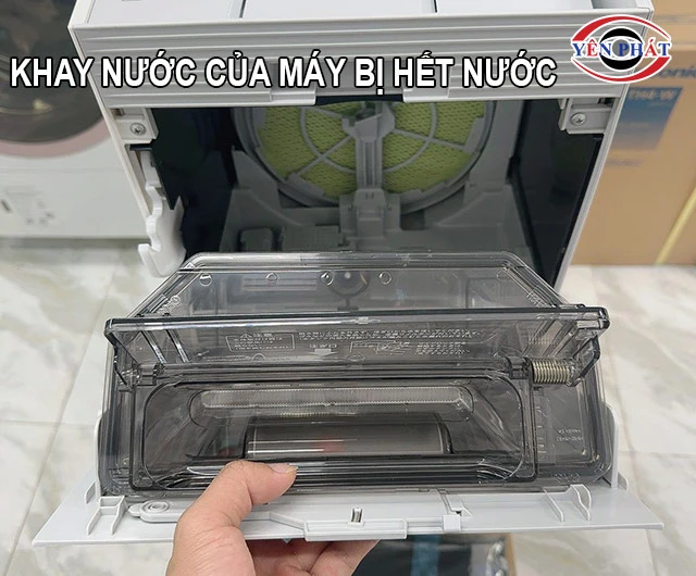 khay nước bị hết nước