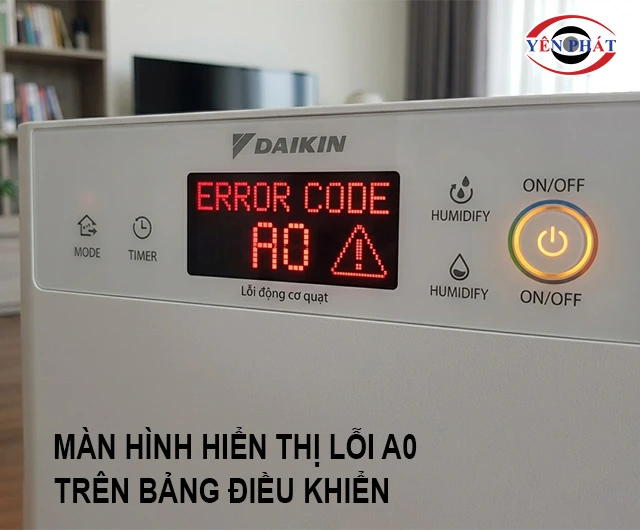 máy lọc không khí Daikin đang báo lỗi A0