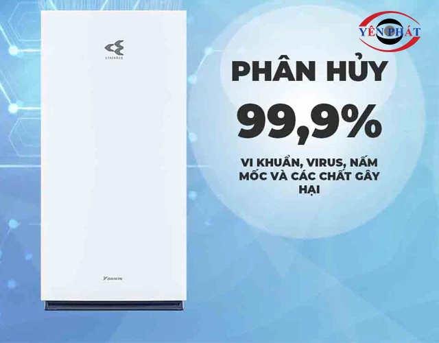 máy lọc không khí Daikin MC80ZVM7 phân hủy vi khuẩn