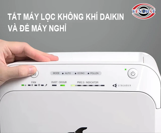 tắt máy lọc không khí Daikin