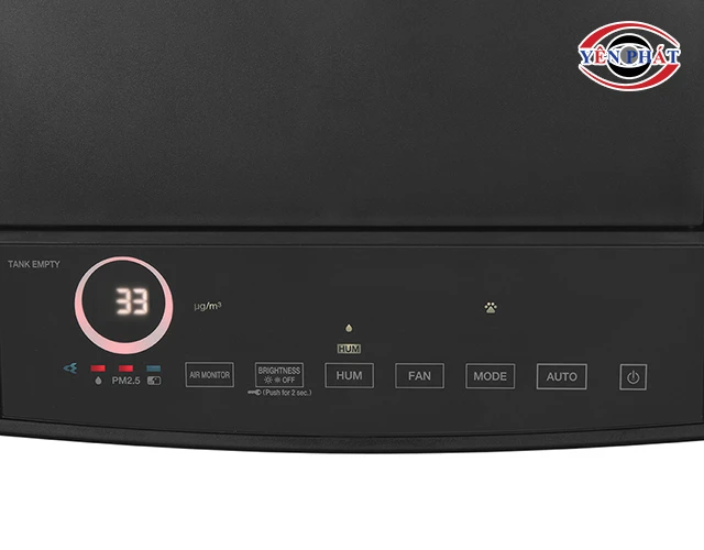 bảng điều khiển của máy lọc không khí Daikin