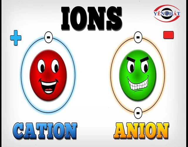 Sự khác biệt giữa Ion âm (Anion) và Ion dương (Cation)