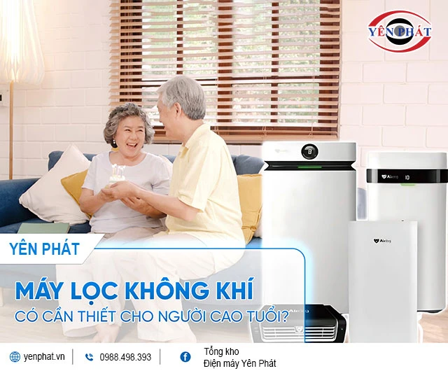 máy lọc không khí có cần cho người cao tuổi