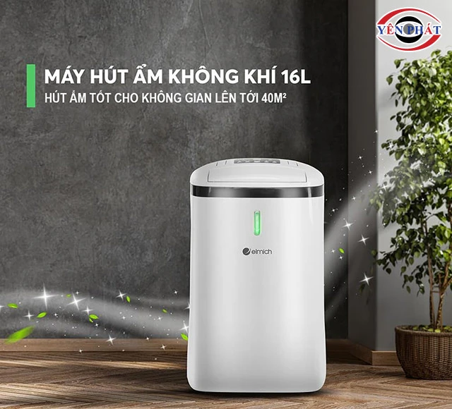 máy hút ẩm 16L hút ẩm không gian lớn