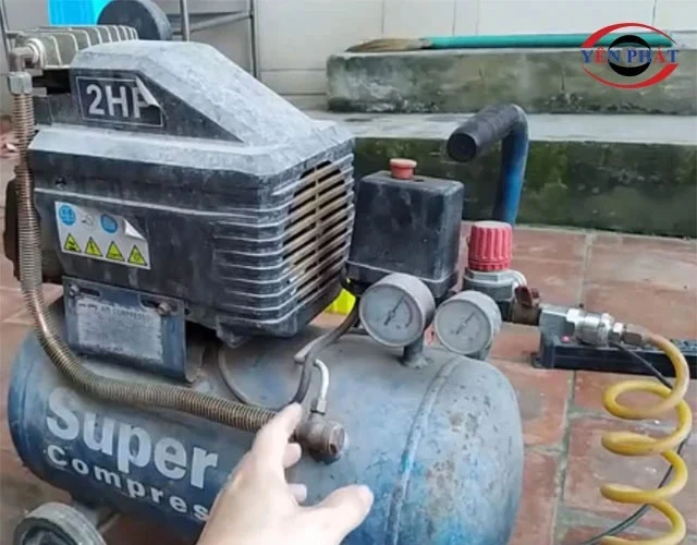 Cách sửa máy nén khí không lên hơi, lên hơi chậm